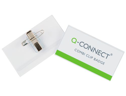 Identificador q-connect com mola e alfinete kf17458 54x90 mm , Q-connect , 78824 , 5705831174580